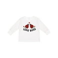 thumbnail image 1 of Inktastic Love Bugs Red Ladybugs Valentine's Day Boys or Girls Long Sleeve Toddler T-Shirt, 1 of 5