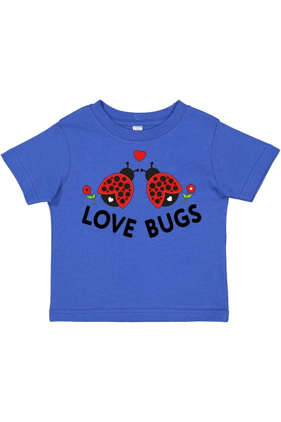 Love Bugs Red Ladybugs Valentine's Day Boys or Girls Toddler T-Shirt