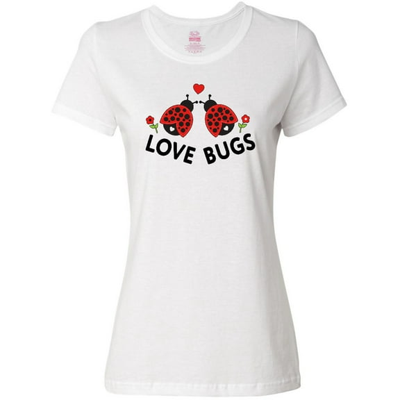 Inktastic Love Bugs Red Ladybugs Valentine's Day Women's T-Shirt