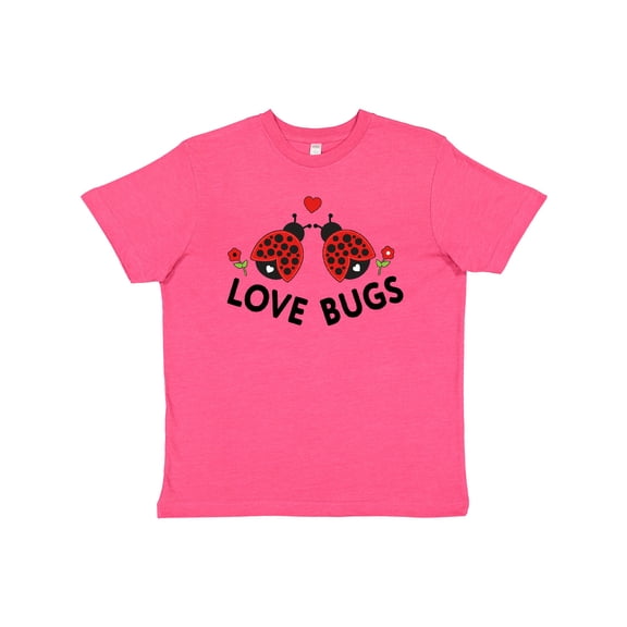 Inktastic Love Bugs Red Ladybugs Valentine's Day Youth T-Shirt