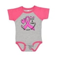 thumbnail image 1 of Inktastic Love, Care, Cure Breast Cancer Awareness Pink Ribbon Boys or Girls Baby Bodysuit, 1 of 5