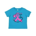 thumbnail image 1 of Inktastic Love, Care, Cure Breast Cancer Awareness Pink Ribbon Boys or Girls Baby T-Shirt, 1 of 5