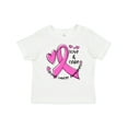 thumbnail image 1 of Inktastic Love, Care, Cure Breast Cancer Awareness Pink Ribbon Boys or Girls Baby T-Shirt, 1 of 5