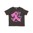 thumbnail image 1 of Inktastic Love, Care, Cure Breast Cancer Awareness Pink Ribbon Boys or Girls Toddler T-Shirt, 1 of 5