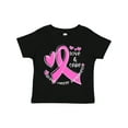 thumbnail image 1 of Inktastic Love, Care, Cure Breast Cancer Awareness Pink Ribbon Boys or Girls Toddler T-Shirt, 1 of 5