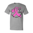 thumbnail image 1 of Inktastic Love, Care, Cure Breast Cancer Awareness Pink Ribbon T-Shirt, 1 of 5