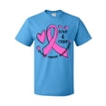 thumbnail image 1 of Inktastic Love, Care, Cure Breast Cancer Awareness Pink Ribbon T-Shirt, 1 of 5