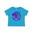 thumbnail image 1 of Inktastic Love, Care, Cure Cystic Fibrosis Awareness Purple Ribbon Boys or Girls Baby T-Shirt, 1 of 5