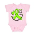thumbnail image 1 of Inktastic Love, Care, Cure Lymphoma Awareness Lime Green Ribbon Hearts Boys or Girls Baby Bodysuit, 1 of 5