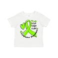 thumbnail image 1 of Inktastic Love, Care, Cure Lymphoma Awareness Lime Green Ribbon Hearts Boys or Girls Toddler T-Shirt, 1 of 5