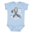 thumbnail image 1 of Inktastic Love, Care, Cure Parkinson's Awareness with Gray Ribbon Boys or Girls Baby Bodysuit, 1 of 5