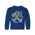 thumbnail image 1 of Inktastic Love, Care, Cure Parkinson's Awareness with Gray Ribbon Long Sleeve Youth T-Shirt, 1 of 5