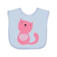 thumbnail image 1 of Inktastic Love Cat 2 Boys or Girls Baby Bib, 1 of 4