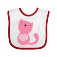 thumbnail image 1 of Inktastic Love Cat 2 Boys or Girls Baby Bib, 1 of 4