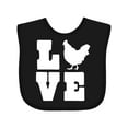 thumbnail image 1 of Inktastic Love Chickens Boys or Girls Baby Bib, 1 of 4