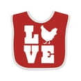 thumbnail image 1 of Inktastic Love Chickens Boys or Girls Baby Bib, 1 of 4