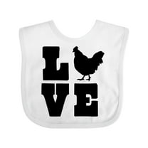 Inktastic Love Chickens Boys or Girls Baby Bib