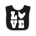 thumbnail image 1 of Inktastic Love Chickens Boys or Girls Baby Bib, 1 of 4