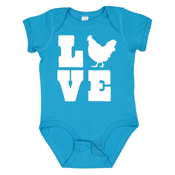 Inktastic Love Chickens Boys or Girls Baby Bodysuit