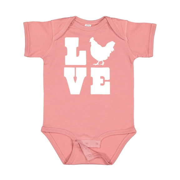 Inktastic Love Chickens Boys or Girls Baby Bodysuit