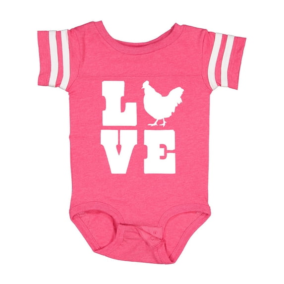 Inktastic Love Chickens Boys or Girls Baby Bodysuit
