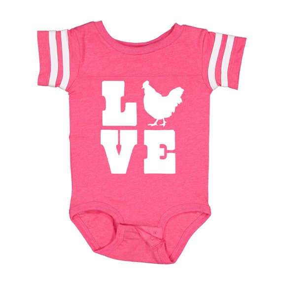 Inktastic Love Chickens Boys or Girls Baby Bodysuit