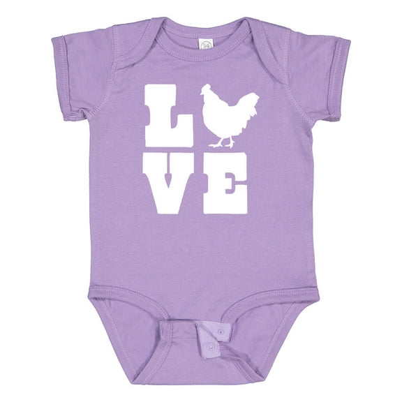 Inktastic Love Chickens Boys or Girls Baby Bodysuit
