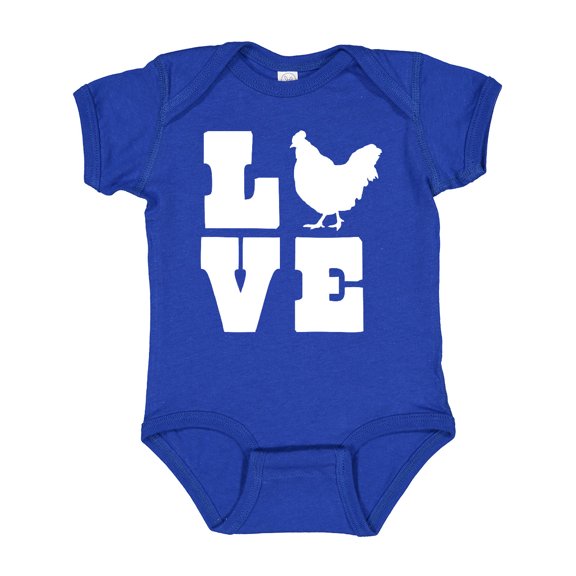 Inktastic Love Chickens Boys or Girls Baby Bodysuit