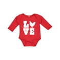 thumbnail image 1 of Inktastic Love Chickens Boys or Girls Long Sleeve Baby Bodysuit, 1 of 5