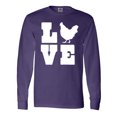 thumbnail image 1 of Inktastic Love Chickens Long Sleeve T-Shirt, 1 of 5