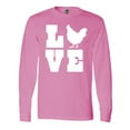thumbnail image 1 of Inktastic Love Chickens Long Sleeve T-Shirt, 1 of 5