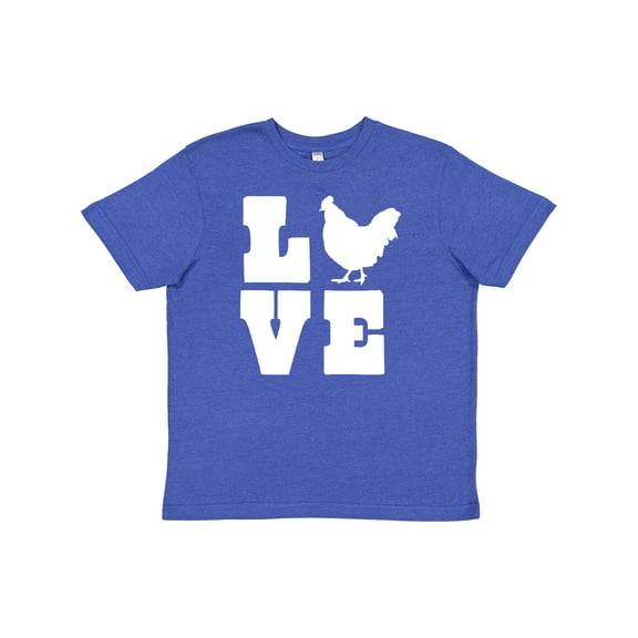 Inktastic Love Chickens Youth T-Shirt