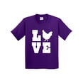 thumbnail image 1 of Inktastic Love Chickens Youth T-Shirt, 1 of 5