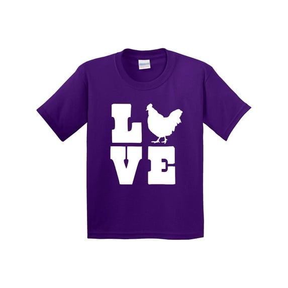 Inktastic Love Chickens Youth T-Shirt