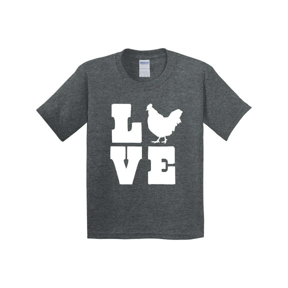 Inktastic Love Chickens Youth T-Shirt