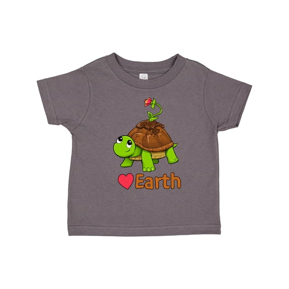 Inktastic Love Earth Cute Turtle for Earth Day Boys or Girls Toddler T-Shirt