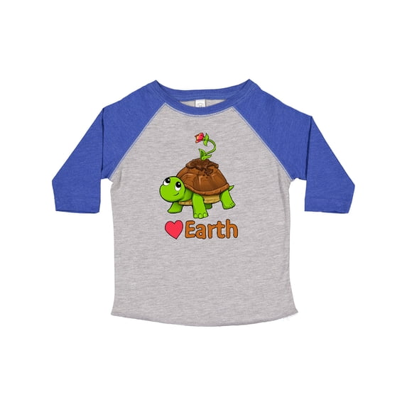Inktastic Love Earth Cute Turtle for Earth Day Boys or Girls Toddler T-Shirt