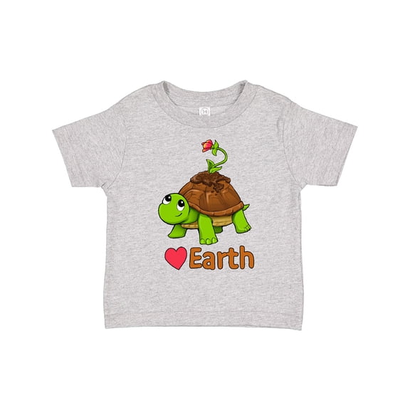 Inktastic Love Earth Cute Turtle for Earth Day Boys or Girls Toddler T-Shirt