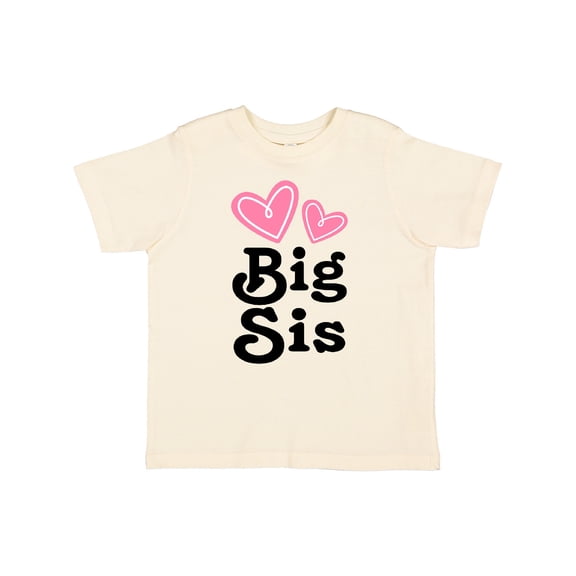 Inktastic Love Hearts Big Sis Girls Toddler T-Shirt