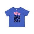 thumbnail image 1 of Inktastic Love Hearts Big Sis Girls Toddler T-Shirt, 1 of 5
