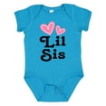 thumbnail image 1 of Inktastic Love Hearts Lil Sis Girls Baby Bodysuit, 1 of 5