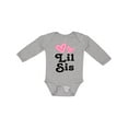 thumbnail image 1 of Inktastic Love Hearts Lil Sis Girls Long Sleeve Baby Bodysuit, 1 of 5