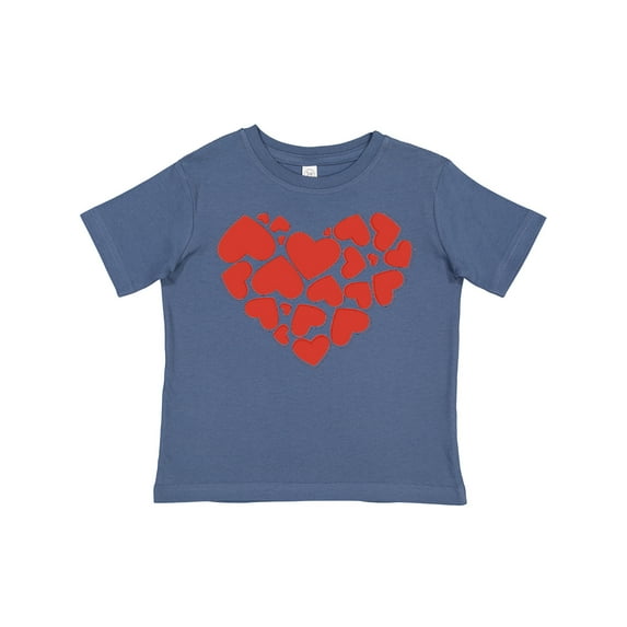 Inktastic Love, Hearts, Red Hearts, Valentine's Day Girls Toddler T-Shirt