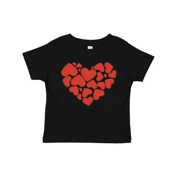 Inktastic Love, Hearts, Red Hearts, Valentine's Day Girls Toddler T-Shirt