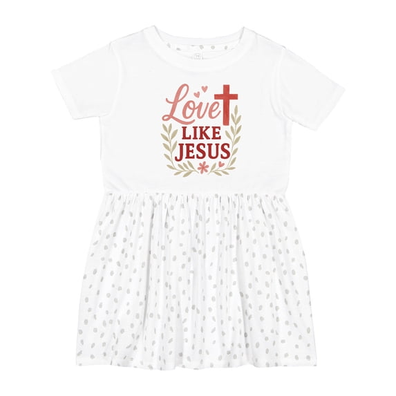 Inktastic Love Like Jesus Inspirational Christian Girls Toddler Dress