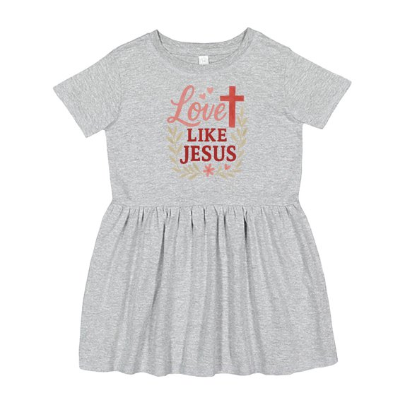 Inktastic Love Like Jesus Inspirational Christian Girls Toddler Dress