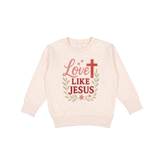 Inktastic Love Like Jesus Inspirational Christian Toddler Sweatshirt