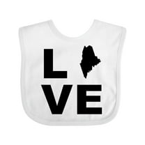 Inktastic Love Maine Boys or Girls Baby Bib
