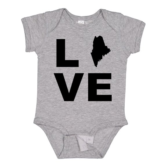 Inktastic Love Maine Boys or Girls Baby Bodysuit