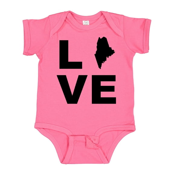 Inktastic Love Maine Boys or Girls Baby Bodysuit